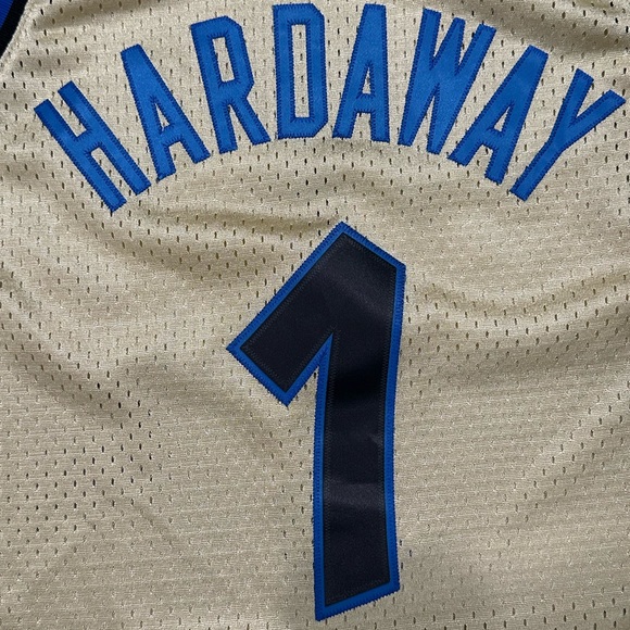 Hardaway Orlando Magic Gold Jersey Mitchell Ness Swingman Harwood Classics L NBA - Picture 7 of 8